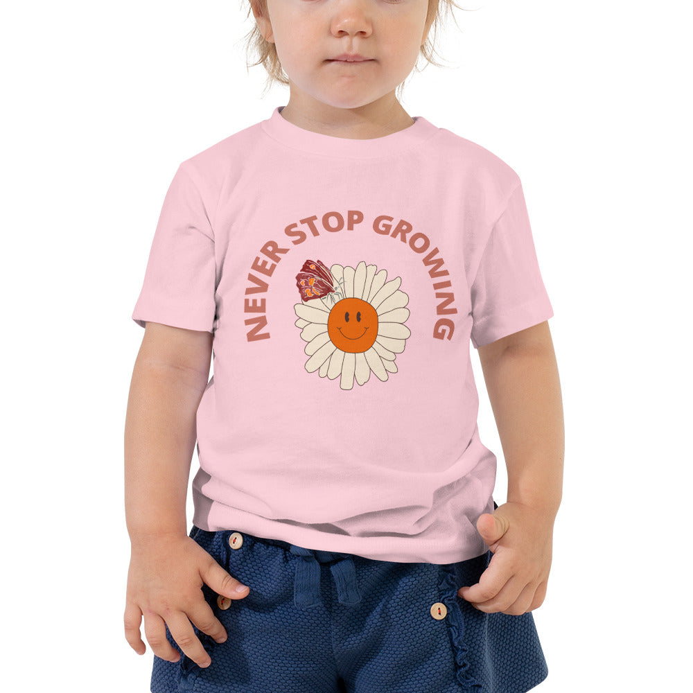 Never Stop Growing Toddler Short Sleeve Tee