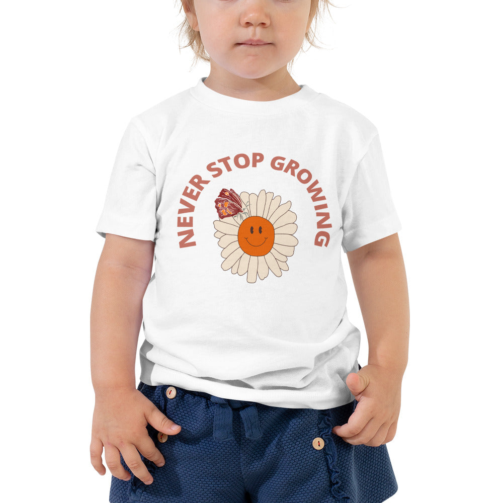 Never Stop Growing Toddler Short Sleeve Tee