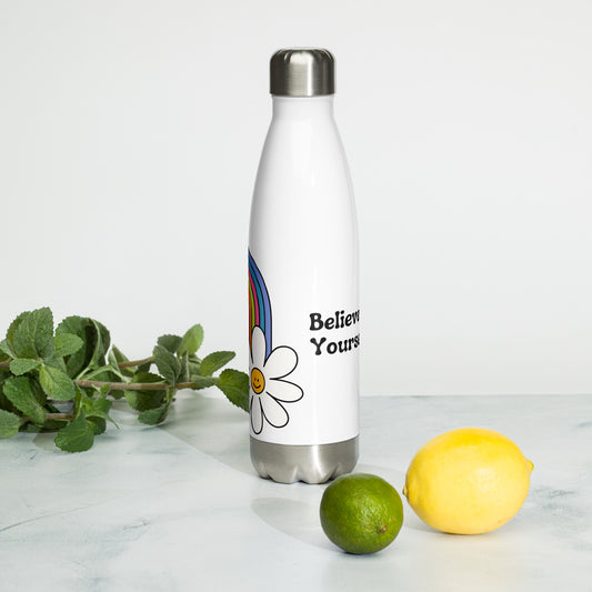 Believe In Yourself Rainbow Stainless Steel Bottle